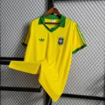 Camisa Retrô Clássica Seleção Brasileira Home - Brasil Amarela – 1979/80 Adidas - Imagem 2
