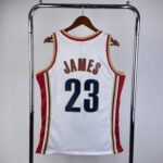 Camiseta Regata NBA Cleveland Cavaliers 23 Lebron James Mitchell & Ness Branca 2003/04 - Imagem 12