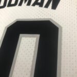 Camiseta Regata NBA San Antonio Spurs 10 Dennis Rodman Mitchell & Ness Branca 1993/94 - Imagem 14