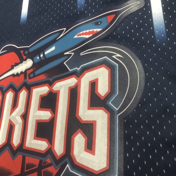 Camiseta Regata NBA Houston Rockets 3 Steve Francis Mitchell & Ness Azul 1999/2000 - Imagem 4
