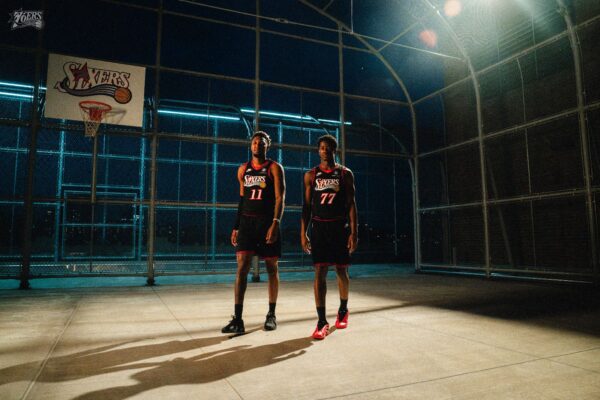 Camiseta Regata Basquete NBA Philadelphia 76ers Sixers Classic Edition Preta 25/2026 Nike - Imagem 5