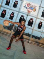 Camiseta Regata Basquete NBA Philadelphia 76ers Sixers Classic Edition Preta 25/2026 Nike - Imagem 3