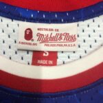 Camiseta Regata NBA Brooklyn Nets BAPE Mitchell & Ness Azul 1993 - Imagem 7