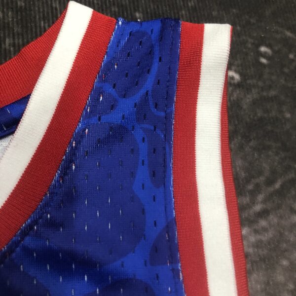 Camiseta Regata NBA Brooklyn Nets BAPE Mitchell & Ness Azul 1993 - Imagem 8