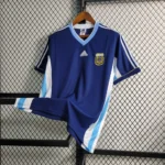 Camisa Retrô Clássica Seleção Argentina Away 1998 Azul Adidas - Imagem 2