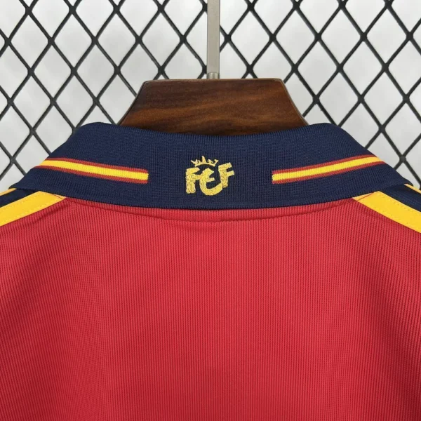 Camisa Retrô Clássica Seleção Espanha Home 2000 Vermelha Adidas - Imagem 5