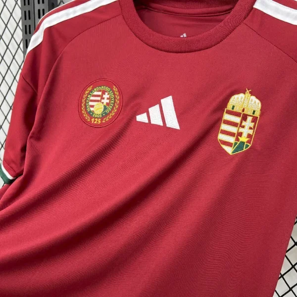 Camisa Seleção Hungria Home Versão Torcedor Copa Do Mundo 2026 Vermelho Adidas - Imagem 2