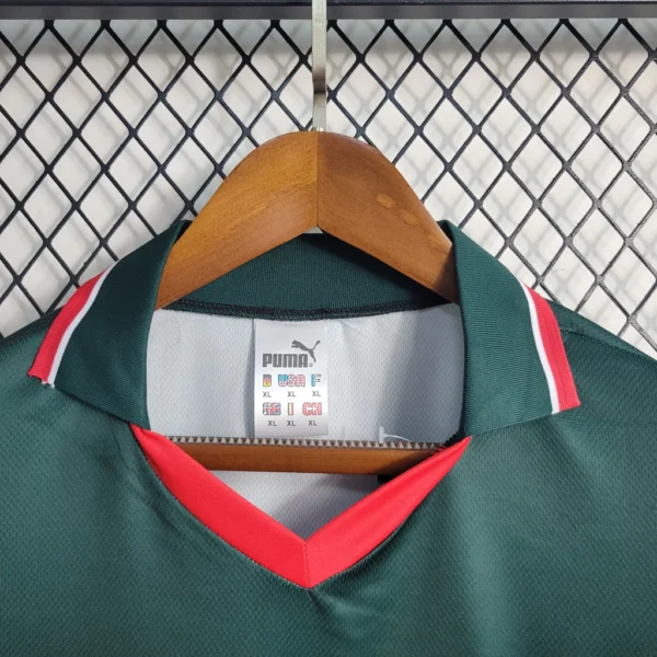 Camisa Retrô Clássica Seleção Marrocos Away 1998 Verde Puma - Imagem 3