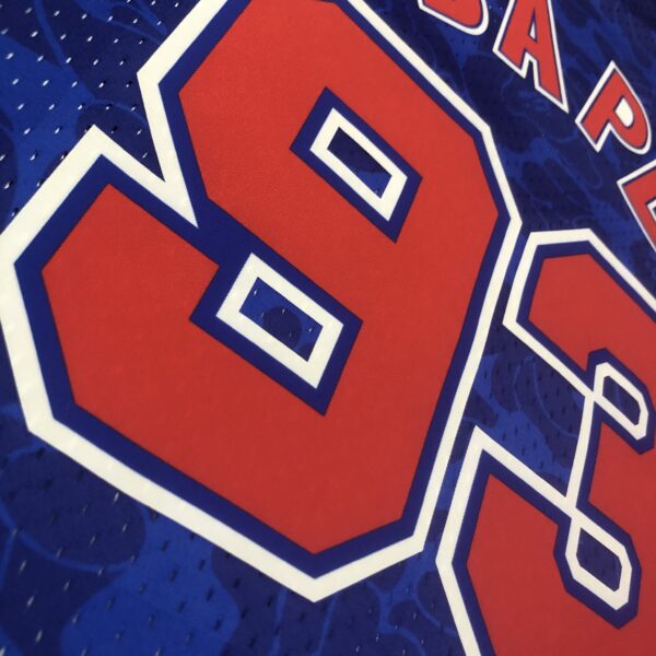 Camiseta Regata NBA Brooklyn Nets BAPE Mitchell & Ness Azul 1993 - Imagem 14