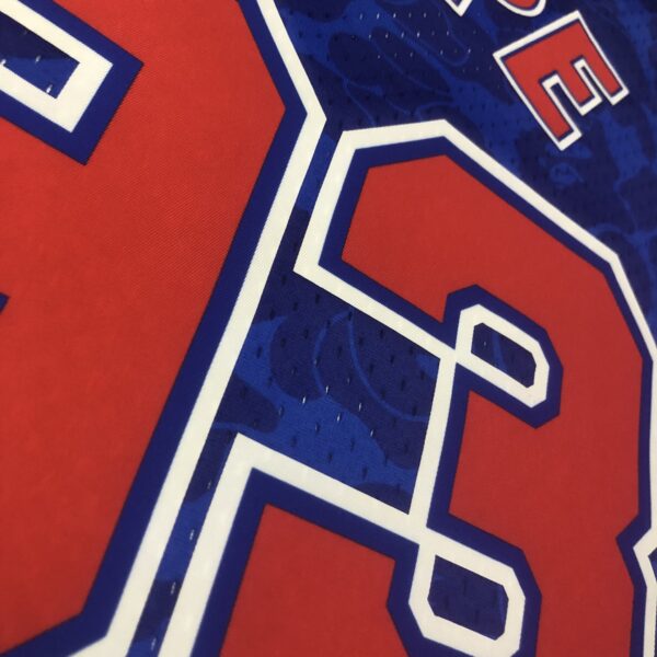 Camiseta Regata NBA Brooklyn Nets BAPE Mitchell & Ness Azul 1993 - Imagem 15