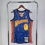 Camiseta Regata NBA Golden State Warriors BAPE Mitchell & Ness Azul 2009/10