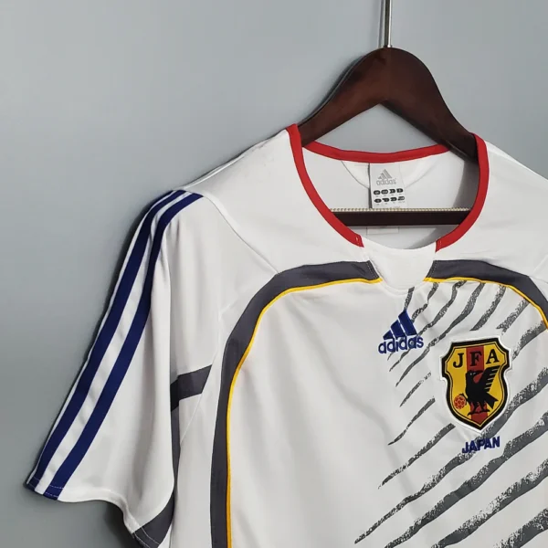 Camisa Retrô Clássica Seleção Japão Away 2006 Branca Adidas - Imagem 3