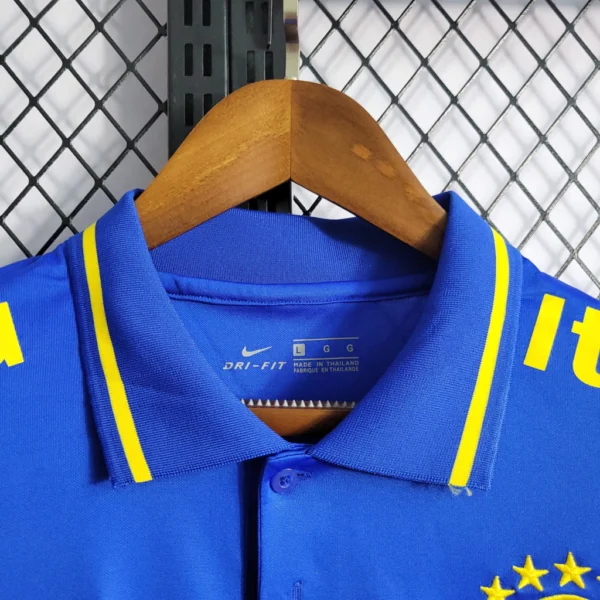 Camisa Brasil Seleção Brasileira Versão Torcedor Viagem 2017/2018 Azul Nike - Imagem 4