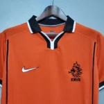 Camisa Retrô Clássica Seleção Holanda Home 1998 Laranja Nike - Imagem 2