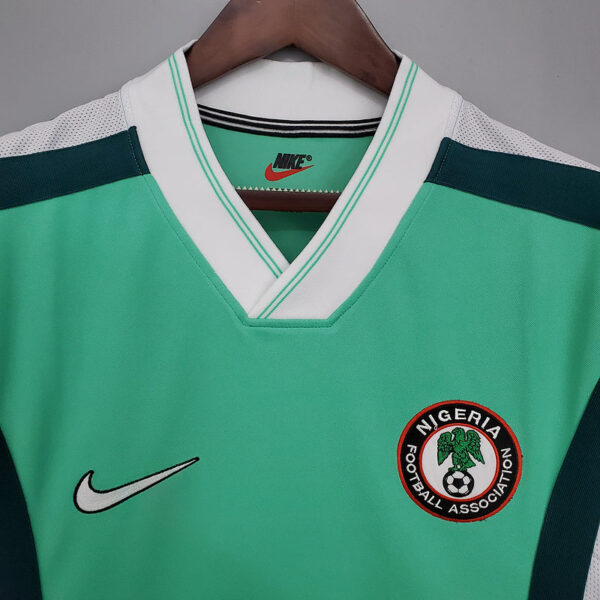 Camisa Retrô Clássica Seleção Nigéria Home 1998 Verde Nike - Imagem 2