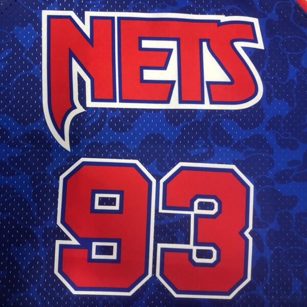 Camiseta Regata NBA Brooklyn Nets BAPE Mitchell & Ness Azul 1993 - Imagem 2