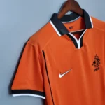Camisa Retrô Clássica Seleção Holanda Home 1998 Laranja Nike - Imagem 3