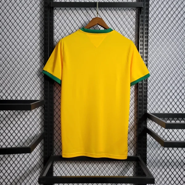 Camisa Retrô Clássica Seleção Brasileira Home - Brasil Amarelo – 1972 - Imagem 6