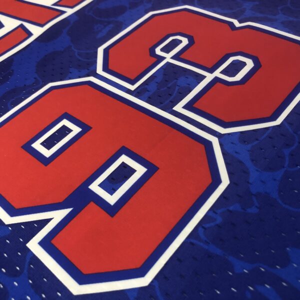 Camiseta Regata NBA Brooklyn Nets BAPE Mitchell & Ness Azul 1993 - Imagem 3