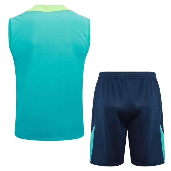 Conjunto Regata e Calção Treino Brasil Torcedor 2025 Verde Piscina Nike - Imagem 4