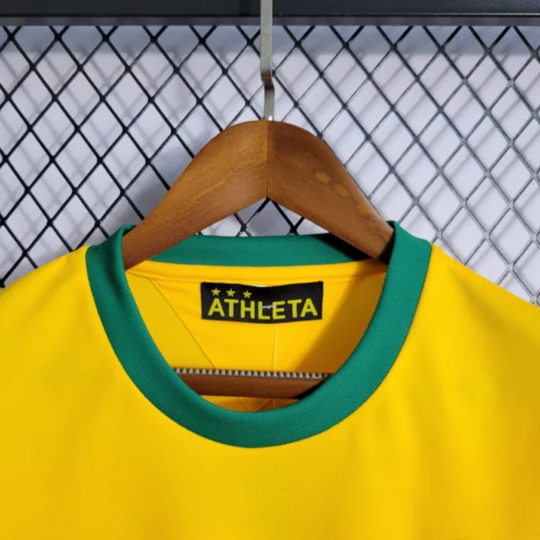 Camisa Retrô Clássica Seleção Brasileira Home - Brasil Amarelo – 1972 - Imagem 5