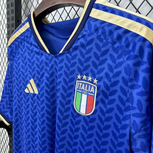Camisa Seleção Itália Home Versão Torcedor Copa Do Mundo 2026 Azul Adidas - Imagem 4