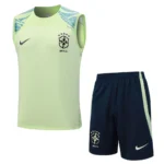 Conjunto Regata e Calção Treino Brasil Torcedor 2023/24 Verde Nike