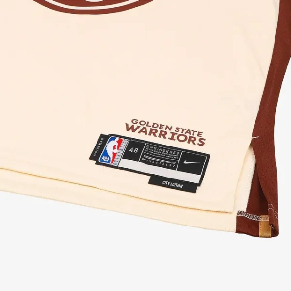 Camiseta Regata NBA Golden State Warriors Curry 30 City Edition Bege 2025/26 Nike - Imagem 12