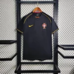 Camisa Retrô Clássica Seleção Portugal Away 2006 Preta Nike