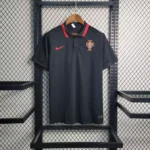 Camisa Seleção Portugal Polo 2023 Preta Nike