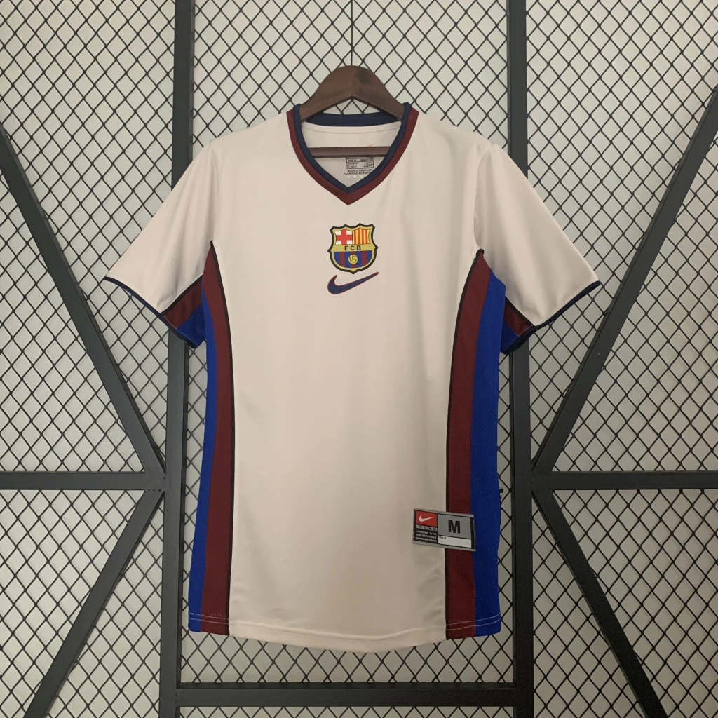nklegjkwgjkw Camisa Retrô Barcelona Away 1998/99 Nike - Imagem 1