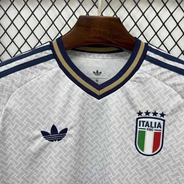 Camisa Seleção Itália Away Versão Torcedor Copa Do Mundo 2026 Branca Adidas - Imagem 4