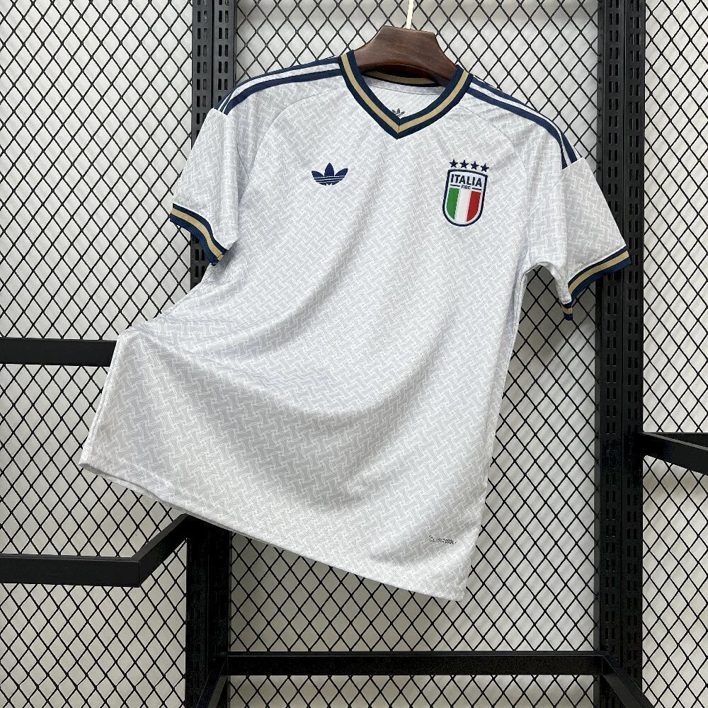 wkfmnfkjnkn Camisa Seleção Itália Away Versão Torcedor Copa Do Mundo 2026 Branca Adidas - Imagem 1