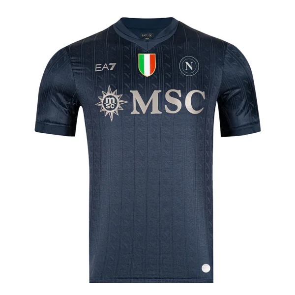 Camisa Napoli Especial Versão Torcedor 25/2026 Preta EA7 Armani - Imagem 9
