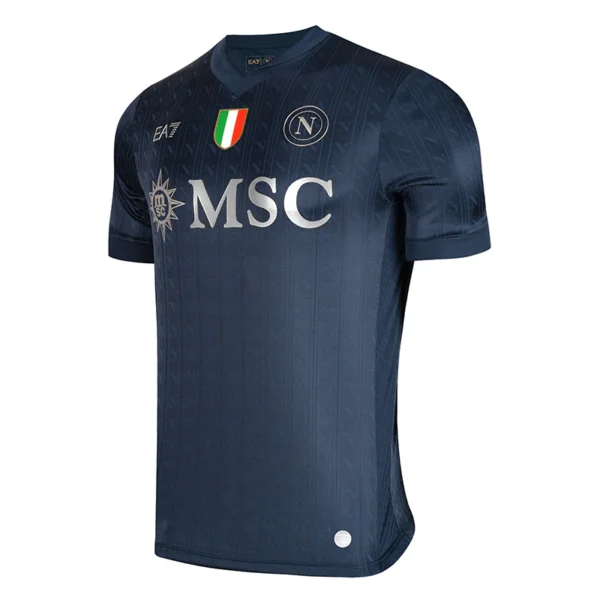 Camisa Napoli Especial Versão Torcedor 25/2026 Preta EA7 Armani - Imagem 10