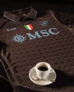 Camisa Napoli Third Versão Torcedor 25/2026 Café EA7 Armani - Imagem 2