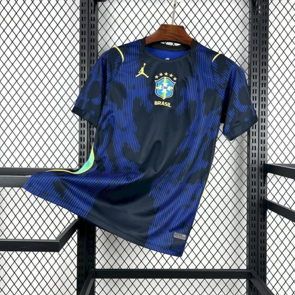 Camisa Brasil Seleção Brasileira Away Torcedor Copa do Mundo 2026 Jordan Azul Nike - Imagem 8