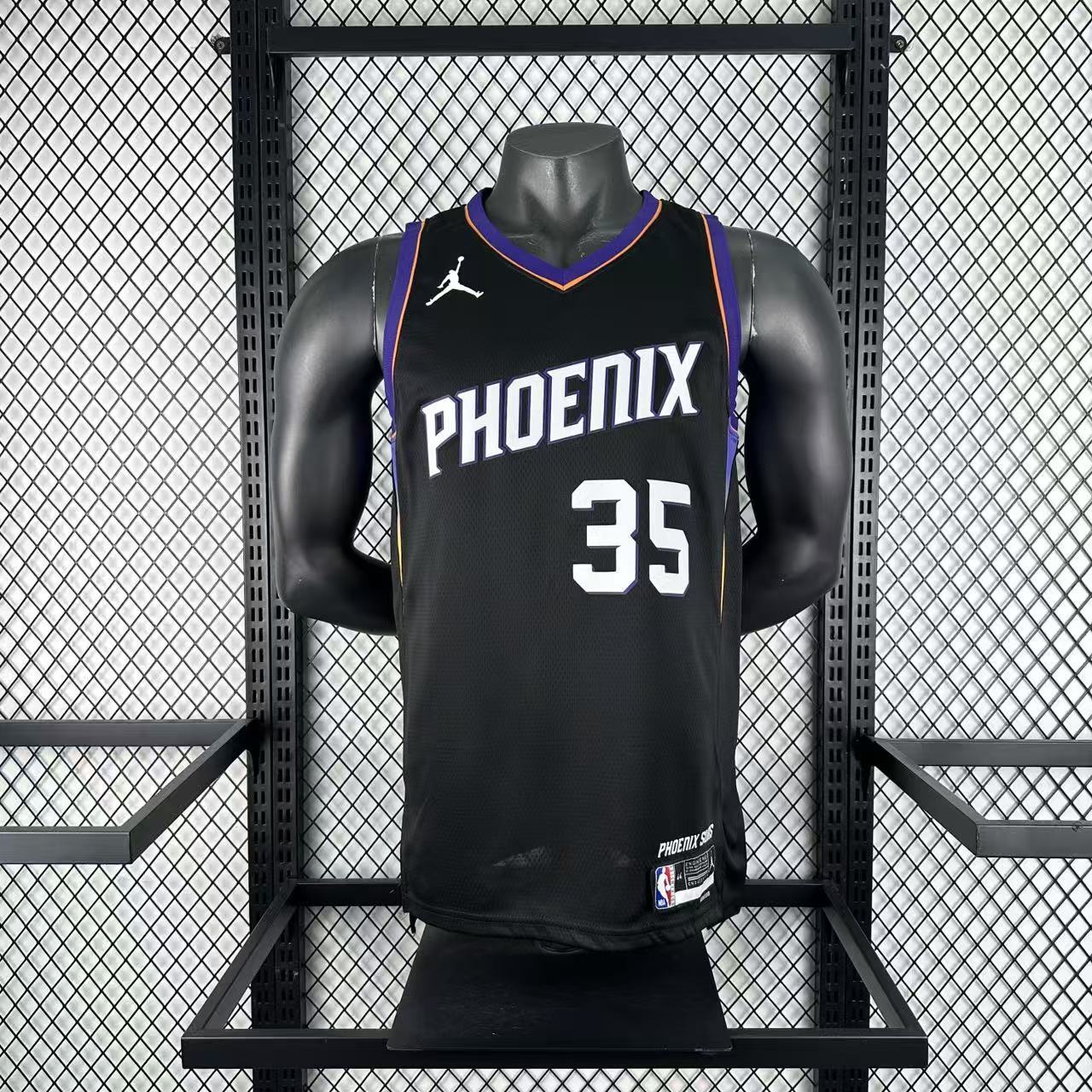 47523e36 Camiseta Regata Basquete NBA Phoenix Suns Statemant Edition 2025/26 Preta Jordan - Imagem 1