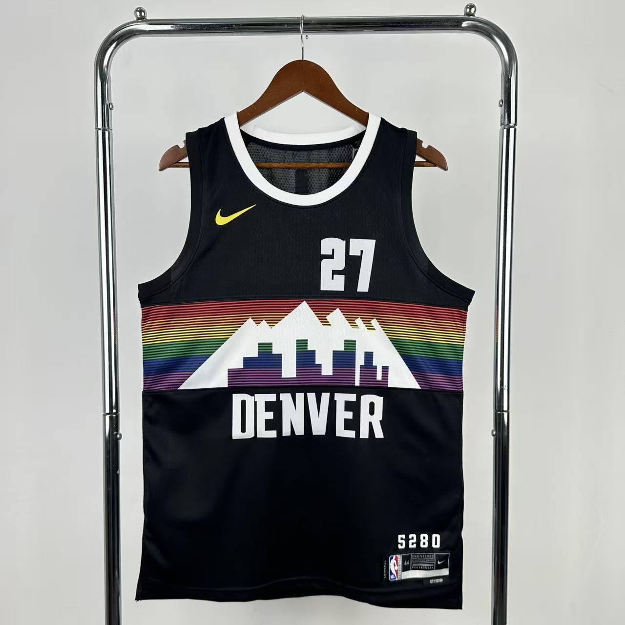 e8014a5b Camiseta Regata NBA Denver Nuggets City Edition Preta 2025/26 Nike - Imagem 1