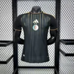 Camisa Seleção Argélia Goleiro Versão Jogador Copa Do Mundo 2026 Preta Adidas