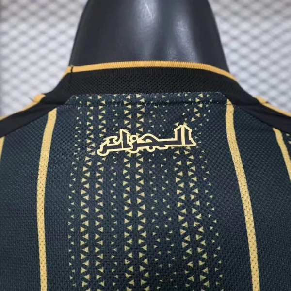 Camisa Seleção Argélia Goleiro Versão Jogador Copa Do Mundo 2026 Preta Adidas - Imagem 4