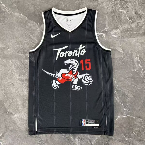 Camiseta Regata Basquete NBA Toronto Raptors City Edition 2025/26 Preta Nike - Imagem 9