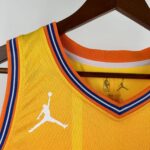 Camiseta Regata Basquete NBA Charlotte Hornets Statement Edition 2025/26 Laranja Jordan - Imagem 4