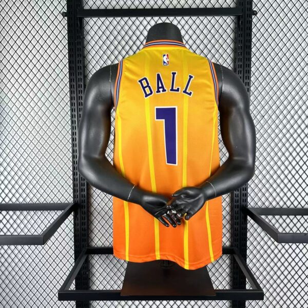 Camiseta Regata Basquete NBA Charlotte Hornets Statement Edition 2025/26 Laranja Jordan - Imagem 2