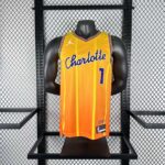 Camiseta Regata Basquete NBA Charlotte Hornets Statement Edition 2025/26 Laranja Jordan
