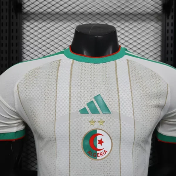 Camisa Seleção Argélia Home Versão Jogador Copa Do Mundo 2026 Branca Adidas - Imagem 2