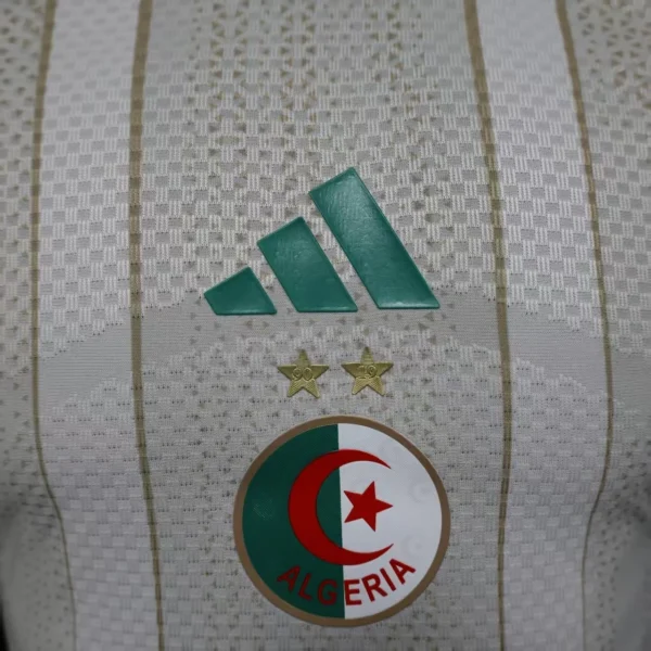 Camisa Seleção Argélia Home Versão Jogador Copa Do Mundo 2026 Branca Adidas - Imagem 3