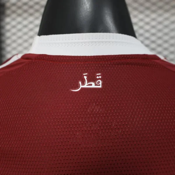 Camisa Seleção Catar Home Versão Jogador Copa Do Mundo 2026 Vermelha Adidas - Imagem 10