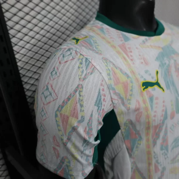 Camisa Seleção Senegal Home Versão Jogador Copa Do Mundo 2026 Branca Puma - Imagem 6