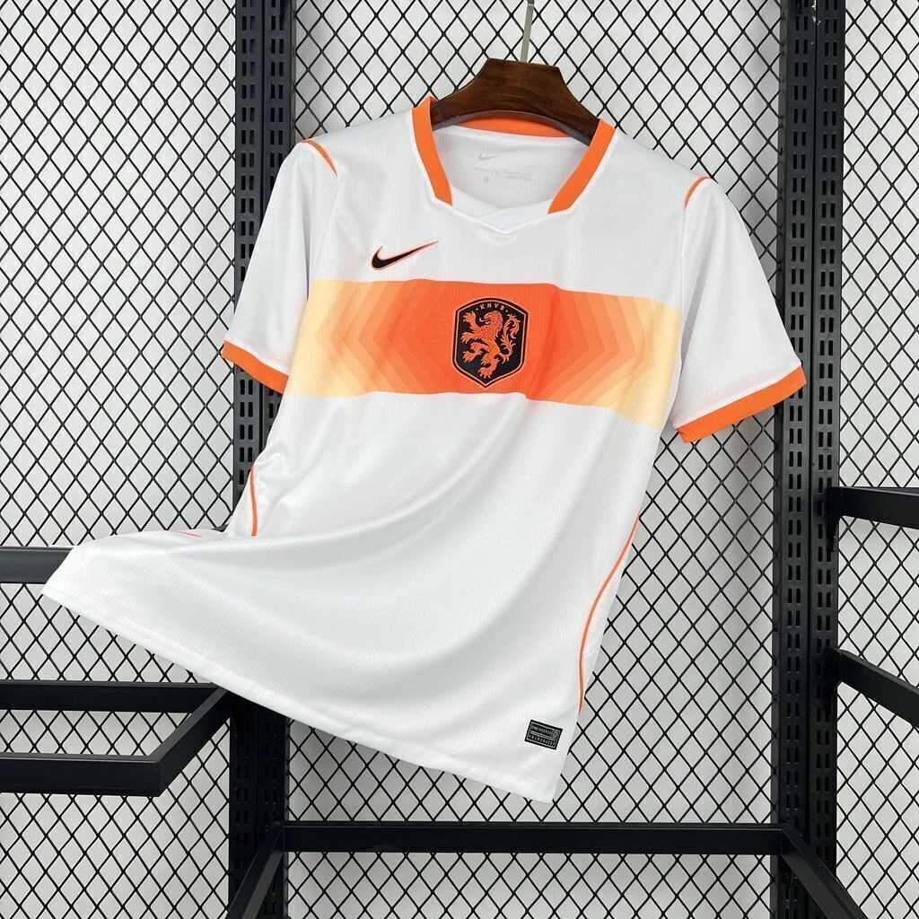 Camisa Seleção Holanda Away Versão Torcedor Copa Do Mundo 2026 Branca Nike